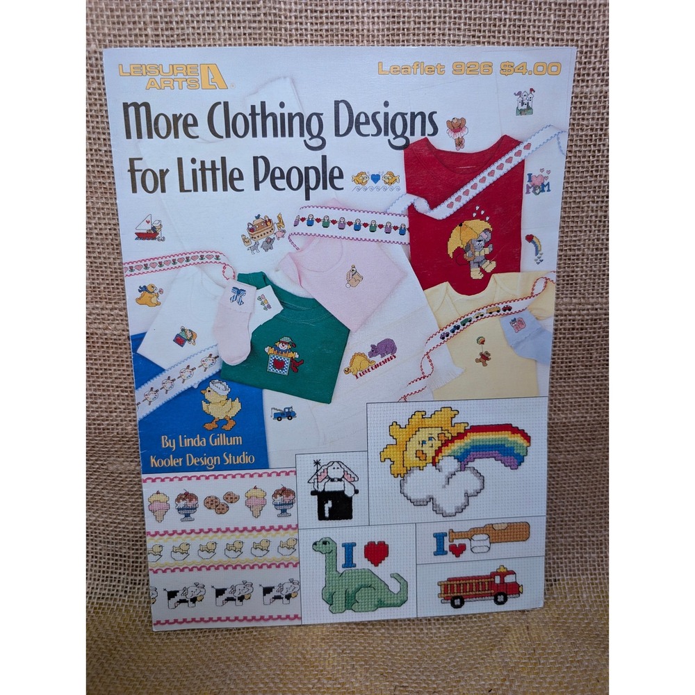 Leisure Arts 926 More Clothing Designs For Little People Cross Stitch Patterns
